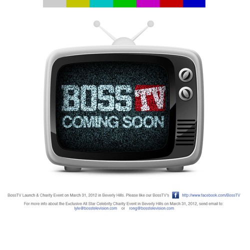 BOSSTV NEEDS COMING SOON WEB PAGE Design by l.desideri86