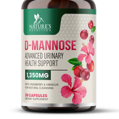 Colorful D-Mannose Design Needed for Nature's Nutrition Design von GayanMH