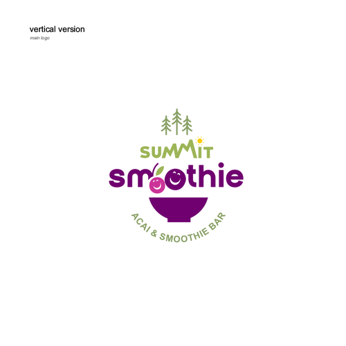 "Sweet Smoothie Bar design for new Acai & Smoothie Bar in the Mountains" winning Product label