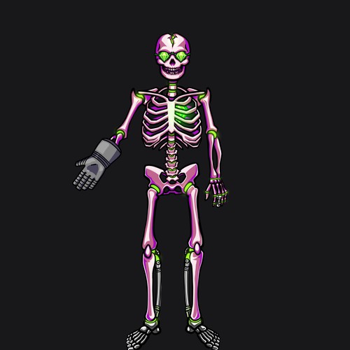 Anti.biz needs a 2D skeleton character design Design por Little George