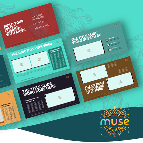 Designs muse with us define our powerpoint template library