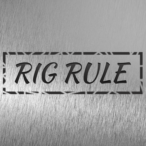 Rig Rule needs Lettering Design (wordmark) Design by designRays