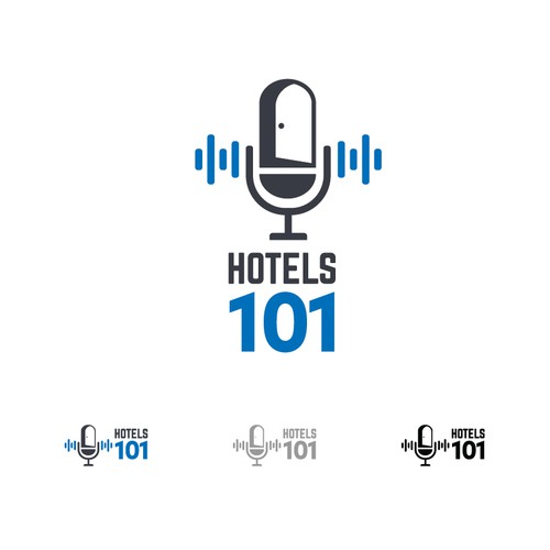 Create a logo for a podcast called - Hotels 101 - incorporate a hotel in the logo Design by sam_kalye