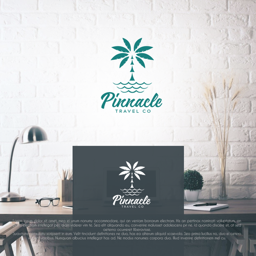 Clean, simple but powerful travel logo for luxury beach and Disney Design by pixelgarden