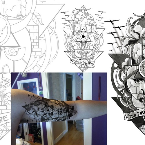 Design di Pink Floyd inspired tattoo needed for Floyd!! di Giulio Rossi