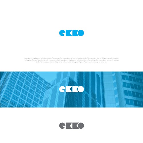 SIMPLE LOGO - ekko Letters then dm after Design by Storiebird