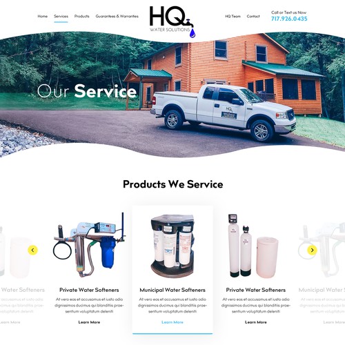 Website for Water Treatment Website Diseño de OMGuys™