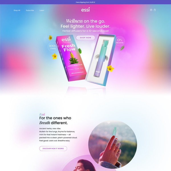 Modern & playful Website Design