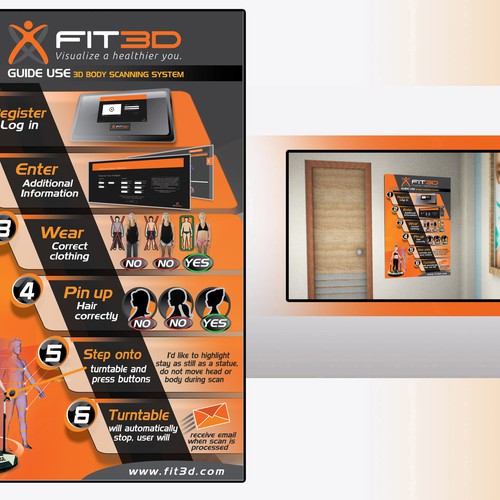 Fit3D Scan Preparation Poster Design by Render Ec