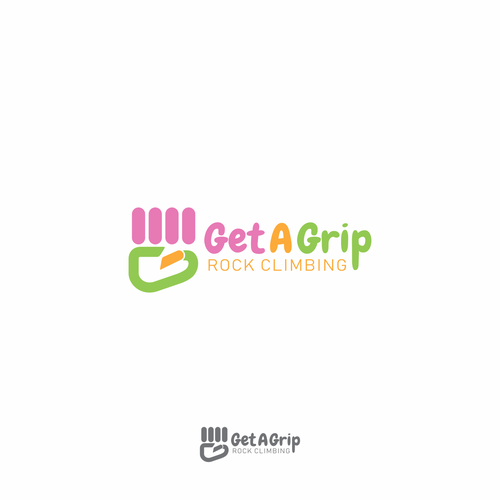 Get A Grip! Rock Climbing logo design Réalisé par tembangraras