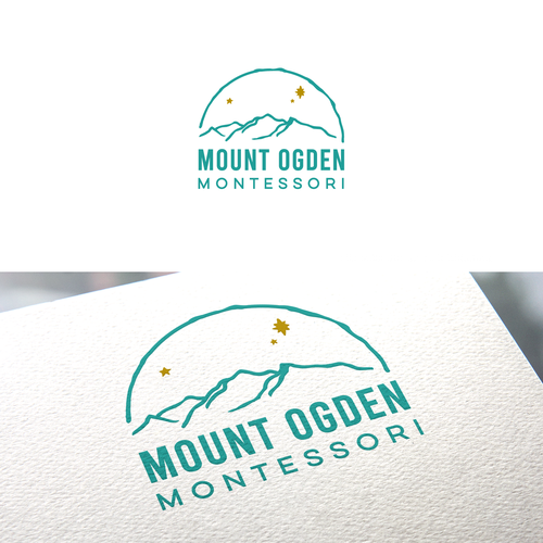 "New Montessori school logo design for a rad mountain town." winning Card or invitation