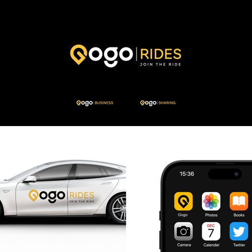 Design Go Go Rides Logo(s) por arjun.raj