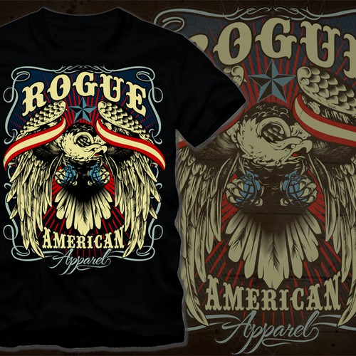 ROGUE AMERICAN apparel needs a new t-shirt design Design por cereal killer