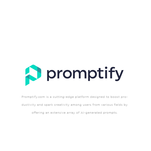 Modern, Simple and Sleek Logo for Promptify.com Design by MnaCreations