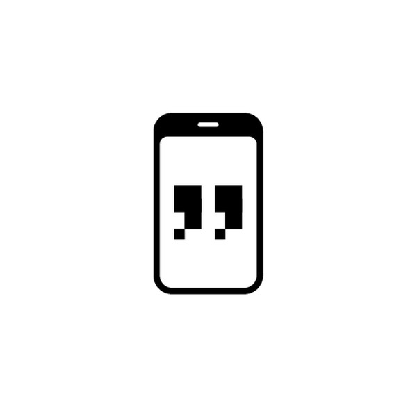Simple Minimalist Design for "phone thoughts"