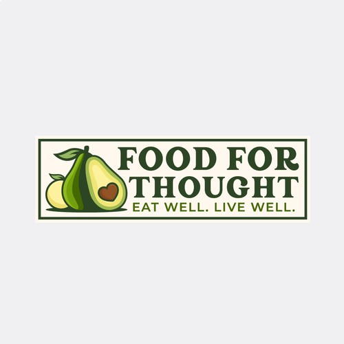 Fresh, Playful Island-Inspired Logo for Food For Thought – Organic Café & Market in the Florida Keys Design by norzone