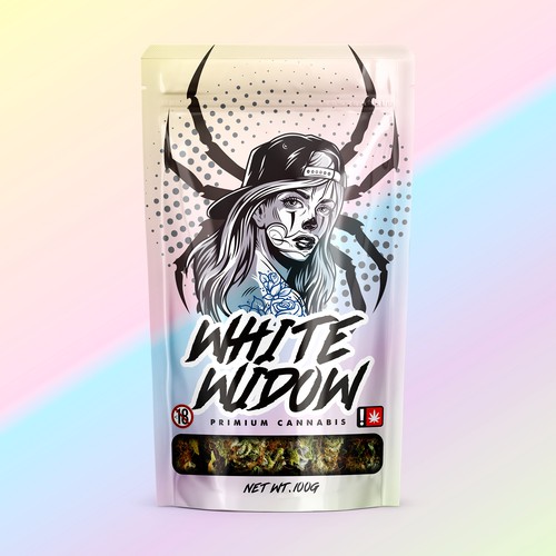 White Widow Weed Doypack Design by Manthanshah