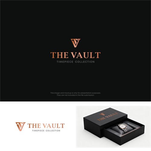 The Vault | Timepiece Collection Logo Contest Design by BOJ Creative
