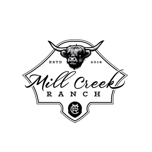 New Ranch Logo Design by DX Raven Design