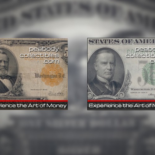 Design by stojan mihajlov titled "Peabody Collectibles needs a new banner ad"