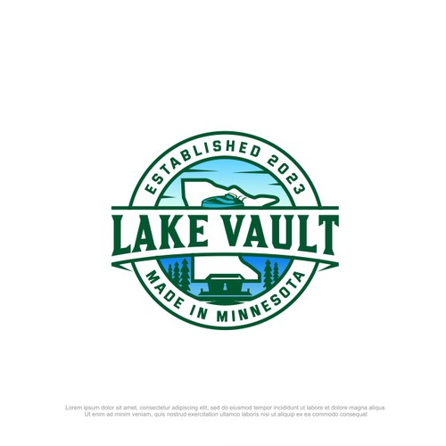 Designs Up North, Lake Life Storage box brand Logo design contest