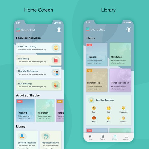 Mental Health App needs fresh design ideas Réalisé par xPrtDesigner