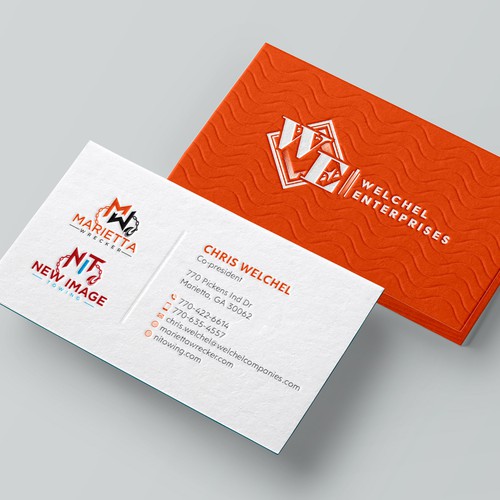 Powerful business card for large towing enterprise Design by Design sp