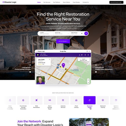 Designs | Disaster Logic a modern platform for the disaster restoration ...