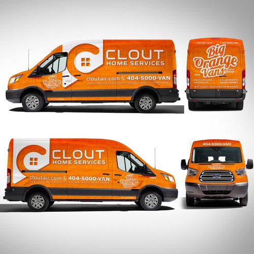 Designs Design an ICONIC Van Wrap for Home Services Startup Car, truck or van wrap contest