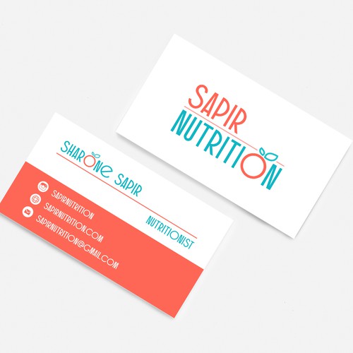 nutritionist business card