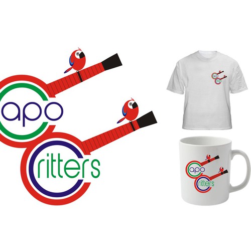 LOGO: Capo Critters - critters and riffs for your capotasto デザイン by nicegirl
