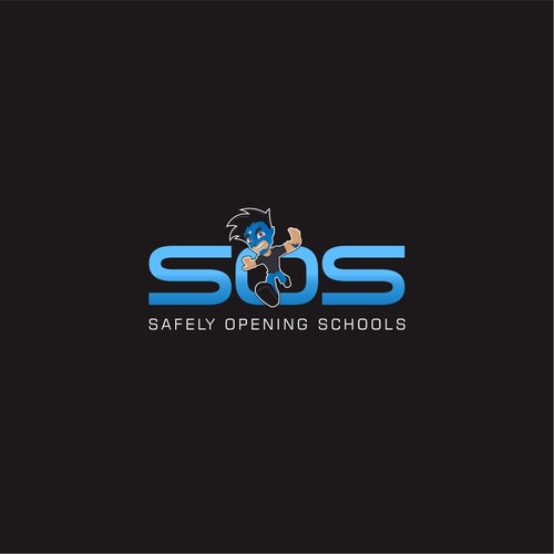 Logo for a group of Super Hero's working to get Kids back to school Design by BANGSART !