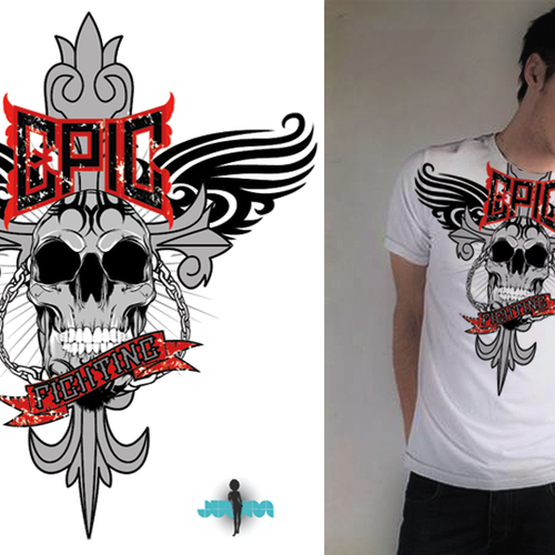 EPIC MMA t-shirt design worth fighting for Design by julianm