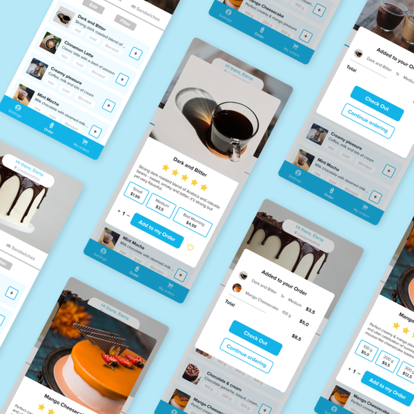 Design by Laridae titled "Coffe bar App"