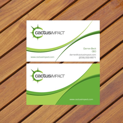 Business Card for Cactus Impact デザイン by Concept Factory