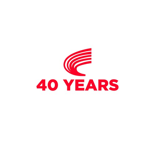 Looking for a modern, expressive 40 years jubilee logo Design by The Janati