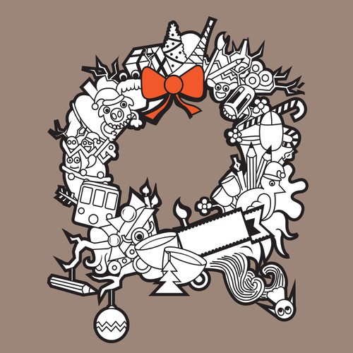 'Street art' style invitation for 99designs event! Design by Boris Jovanovic