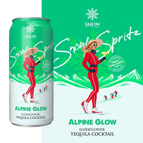 Snow Tequila Cocktail CANS Design by Davi Giolo ★