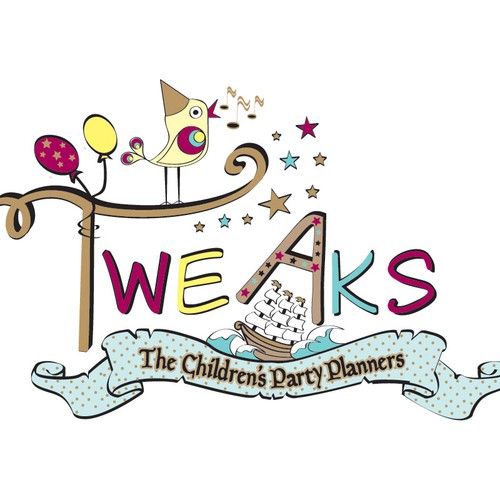 logo for Tweaks - The Children's Party Planners Design by piripal