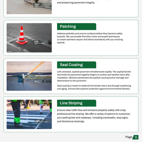 Asphalt Paving Cross Section Infographic Design by erz