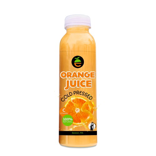 Easy Orange Juice Bottle.. Full Wrap! Diseño de Radmilica