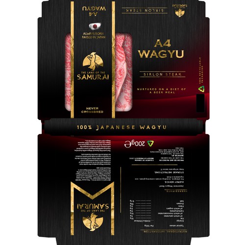 100% JAPANESE WAGYU STEAK Design by Hey Mad´esigns⚡