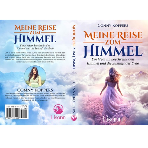 Cover for spiritual book My Journey to Heaven Design by Bigpoints