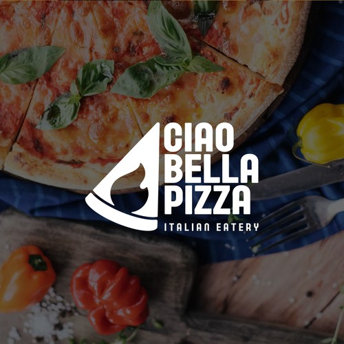 Ciao Bella Pizza Logo Design by Mamei