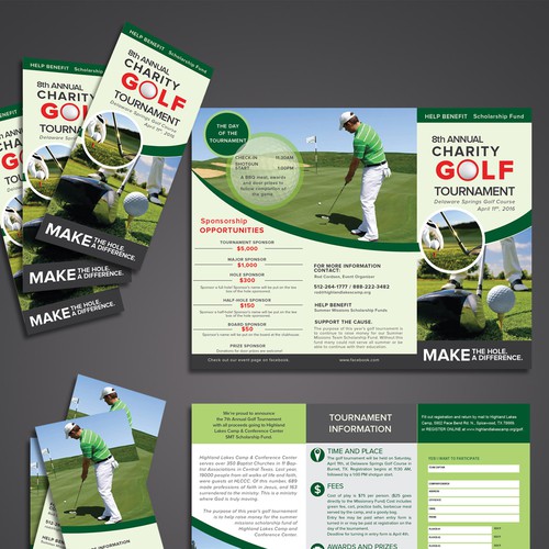 8th Annual Charity Golf Tournament Brochure and web graphics | Brochure ...