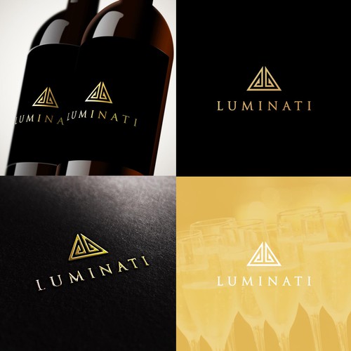 champagne logo design - Lumimati Design by satytrue