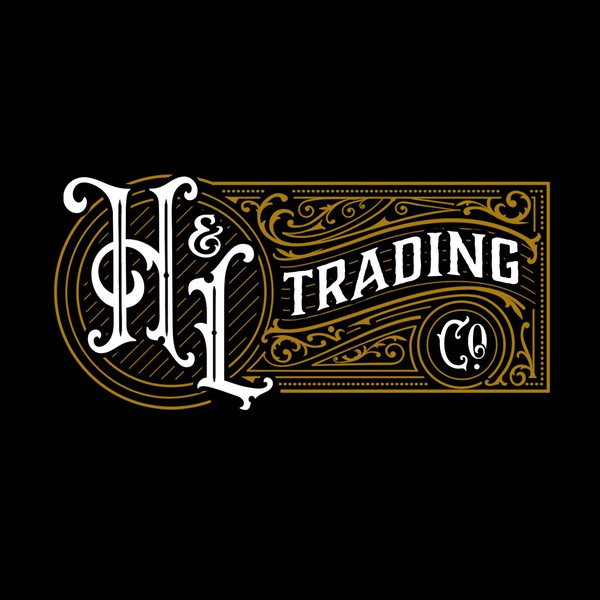 Old west, vintage logo for mercantile brand