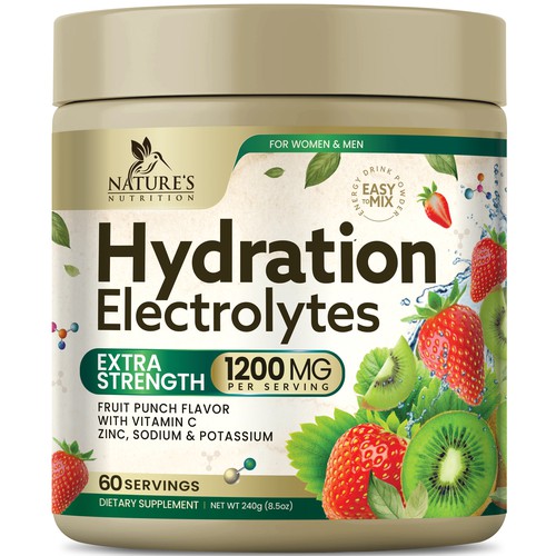 Hydration Electrolytes Design Needed for Nature's Nutrition Design by Black-Pepper