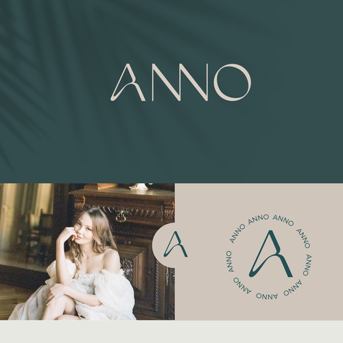 Design Craft a Unique Wordmark and Monogram for ANNO's Luxury Evening Wear di 47D