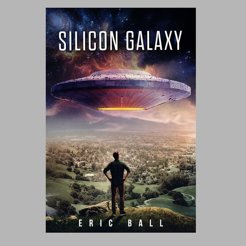 Book cover for alien invasion of silicon valley Design by didiwahyudi.trend